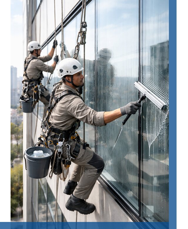 Мойка окон альпинистами в Пугачёве от 4572 р. | ВЫСОТНИК-Пгч
