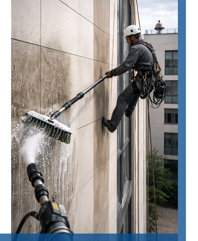 Мойка фасада из керамогранита в Пугачёве от 305 р. | ВЫСОТНИК-Пгч