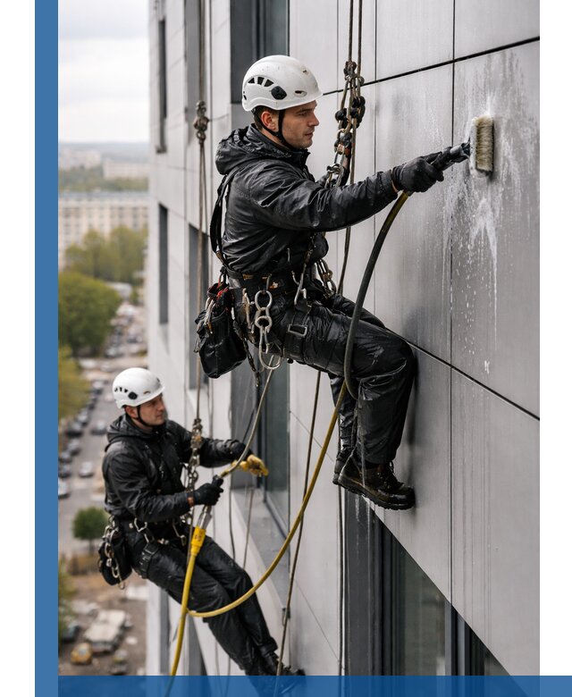 Профессиональная мойка фасада из композита в Пугачёве