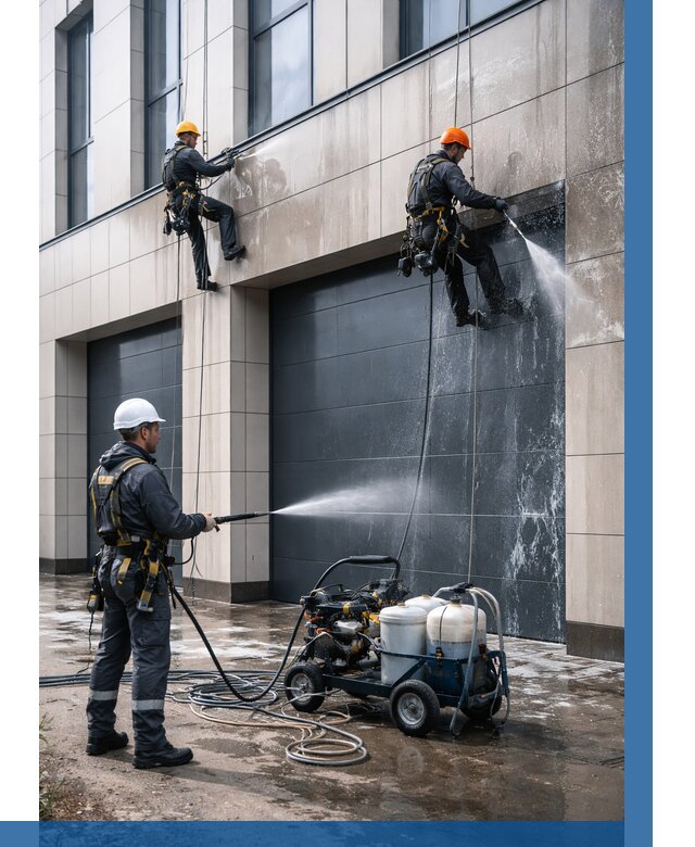 Послестроительная мойка фасада в Пугачёве от 305 р. | ВЫСОТНИК-Пгч