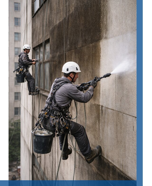 Очистка фасада от копоти в Пугачёве от 254 р. | ВЫСОТНИК-Пгч