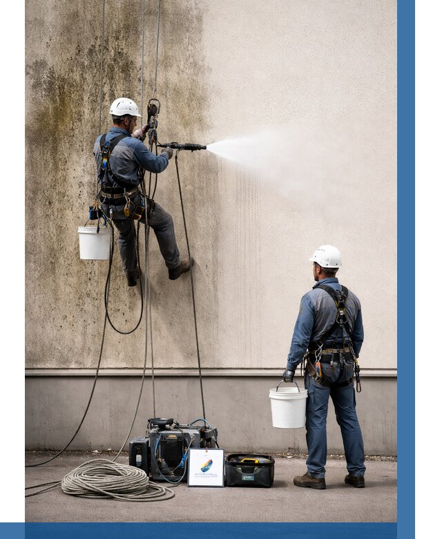 Очистка фасада от плесени в Пугачёве от 305 р. | ВЫСОТНИК-Пгч