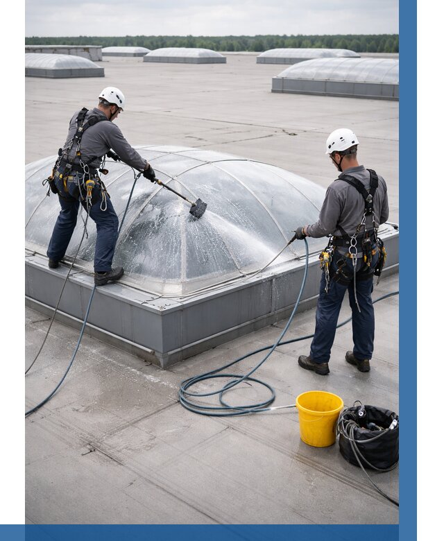 Мойка зенитных фонарей в Пугачёве, заказать от 4572 р. | ВЫСОТНИК-Пгч