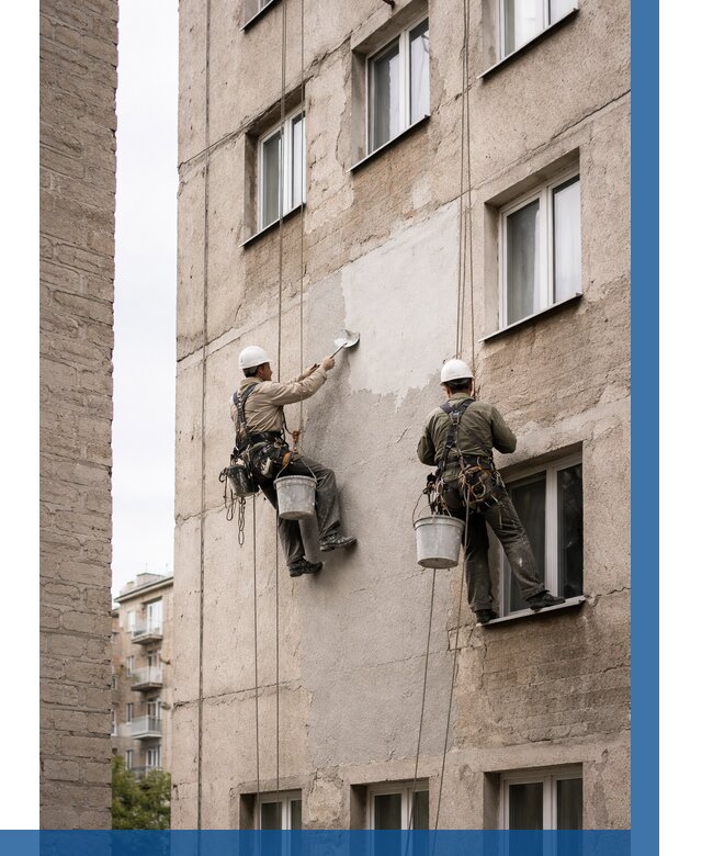 Косметический ремонт фасада в Пугачёве от 1118 р. | ВЫСОТНИК-Пгч