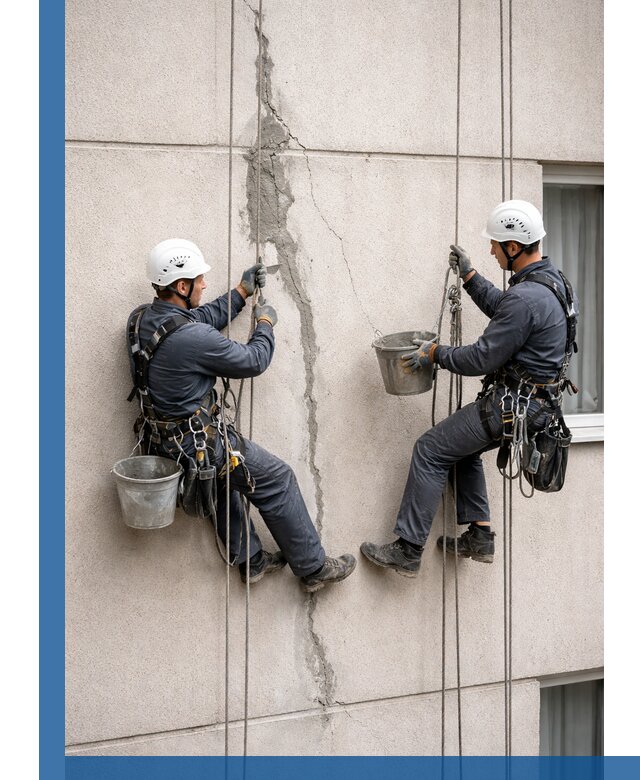 Заделка трещин на фасаде в Пугачёве с гарантийным ремонтом