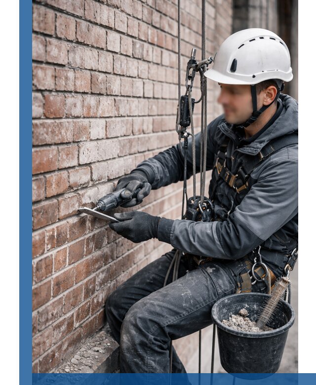 Расшивка кирпичных швов фасадов и стен, ремонт в Пугачёве