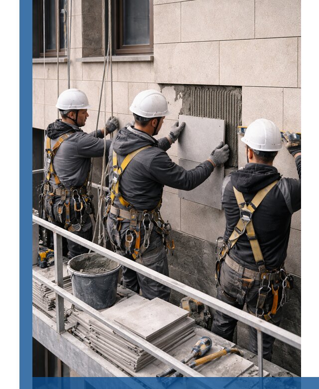 Ремонт облицовки фасада плиткой в Пугачёве с гарантией