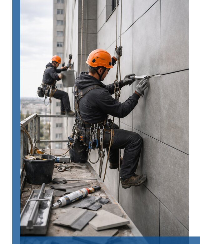 Профессиональный ремонт фасада из керамогранита в Пугачёве