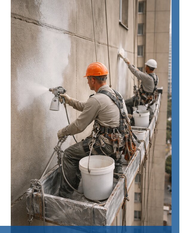 Грунтовка фасада на высоте в Пугачёве от 122 р. | ВЫСОТНИК-Пгч