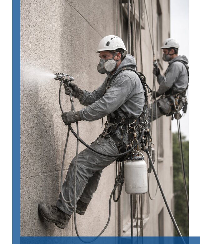 Безвоздушная покраска фасадов зданий в Пугачёве профессионально