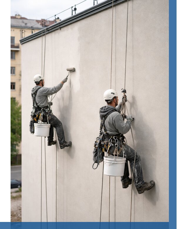 Покраска оштукатуренного фасада в Пугачёве от 325 р. | ВЫСОТНИК-Пгч