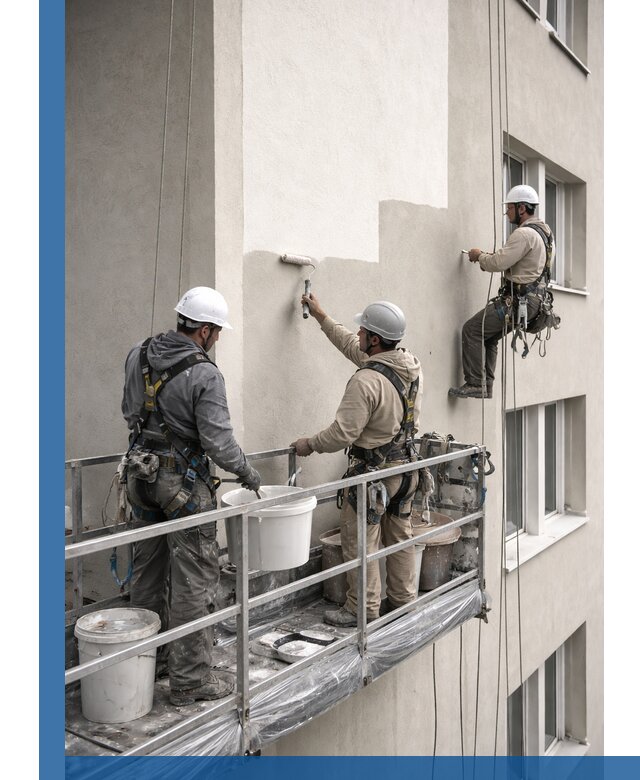 Покраска оштукатуренного фасада в Пугачёве под ключ с гарантией