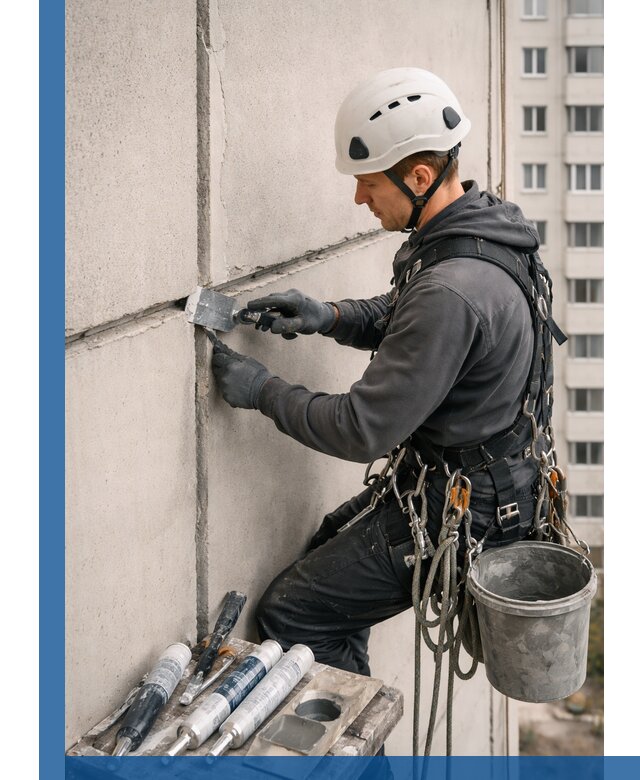 Ремонт межпанельных швов в Пугачёве герметизация и восстановление