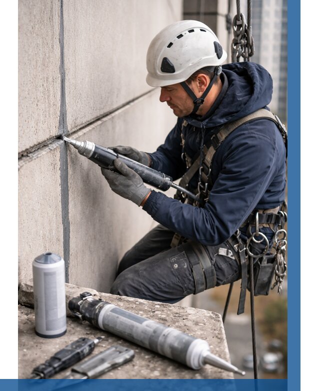 Вторичная герметизация швов в Пугачёве от 457 р. | ВЫСОТНИК-Пгч