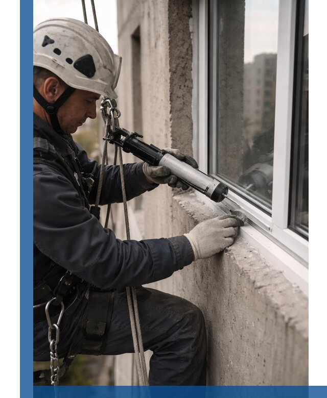 Герметизация оконных швов снаружи в Пугачёве профессионально