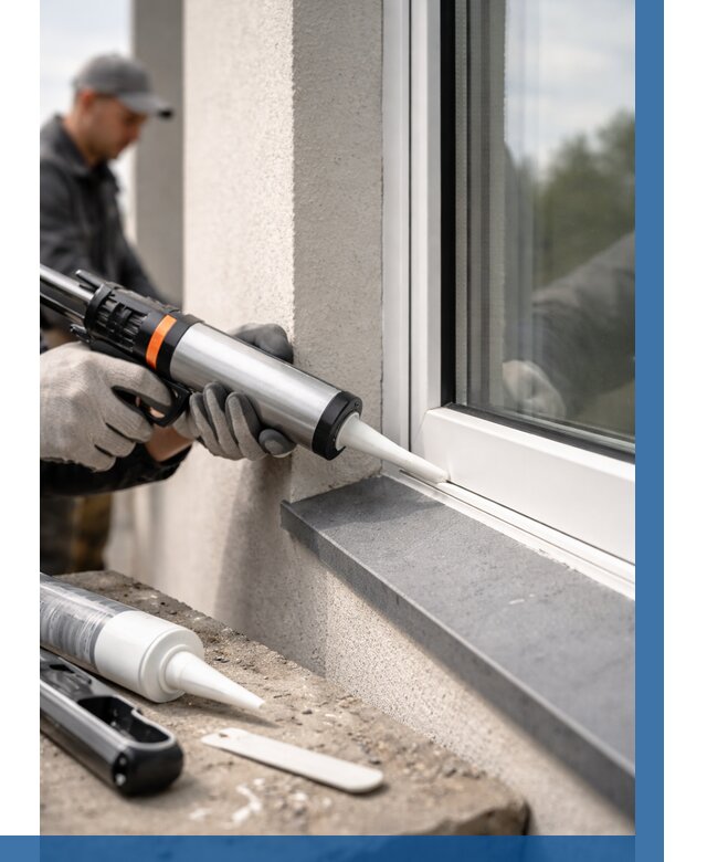 Герметизация монтажных швов окон в Пугачёве от 660 р. | ВЫСОТНИК-Пгч