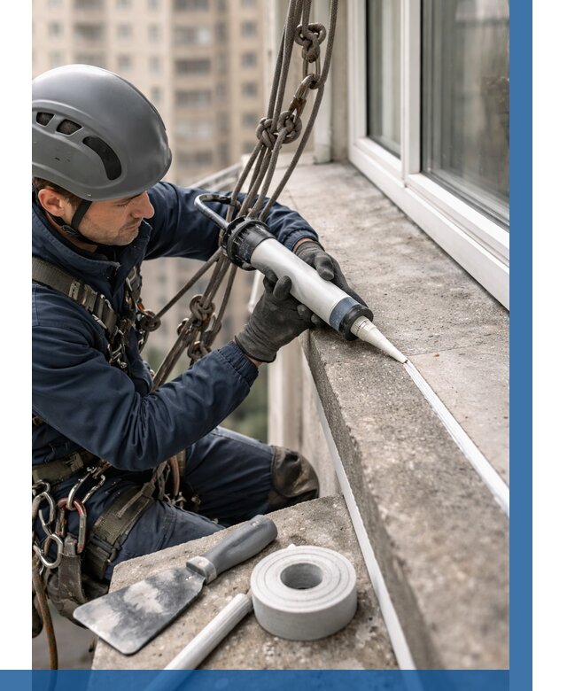 Герметизация балконного козырька в Пугачёве от 4572 р. | ВЫСОТНИК-Пгч