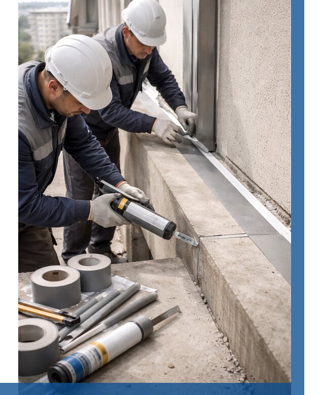 Герметизация примыкания балкона в Пугачёве от 4572 р. | ВЫСОТНИК-Пгч