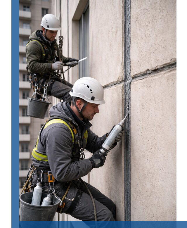 Герметизация деформационных швов фасада в Пугачёве качественно