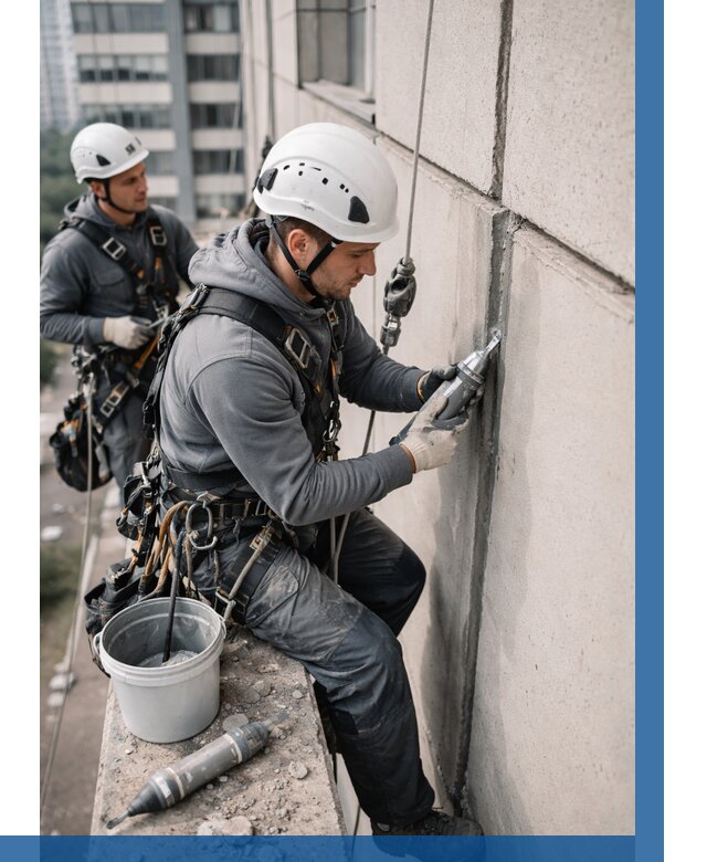 Ремонт деформационных швов здания в Пугачёве от 1016 р. | ВЫСОТНИК-Пгч