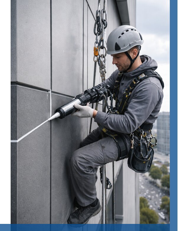 Герметизация стыков фасадных панелей в Пугачёве от 6604 р.| ВЫСОТНИК-Пгч