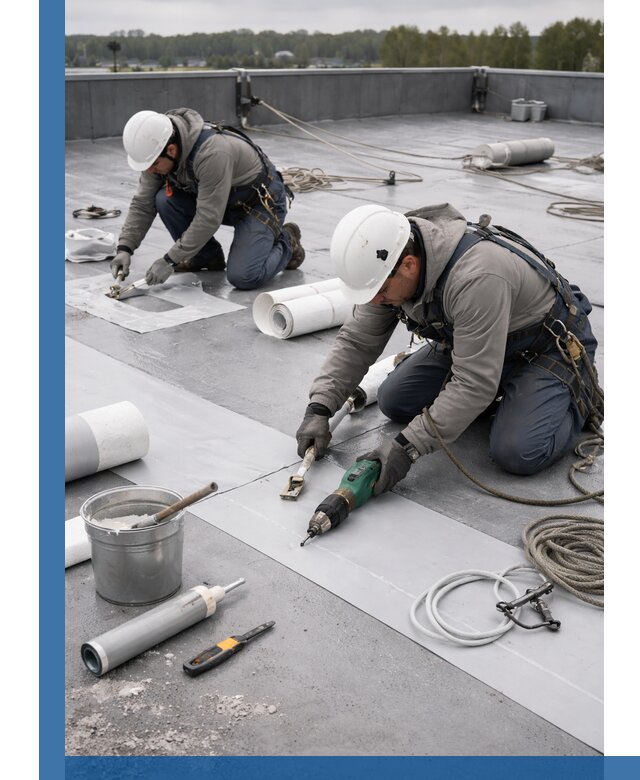 Ремонт мембранной кровли в Пугачёве качественно и с гарантией