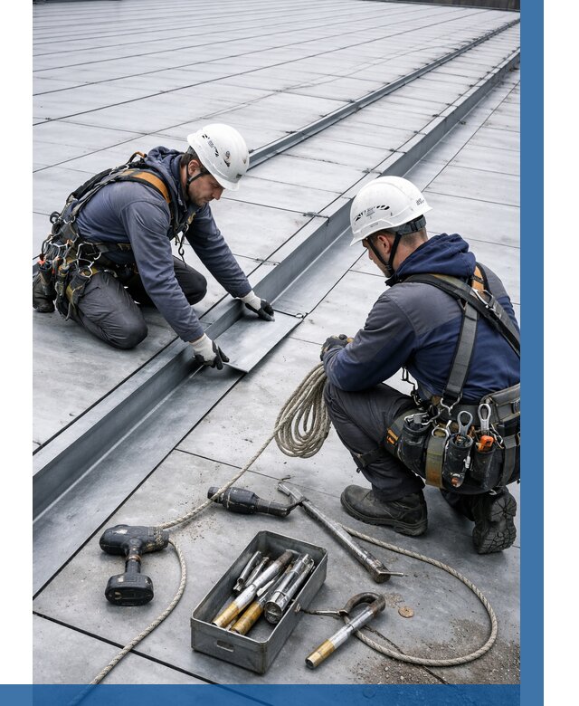 Ремонт фальцевой кровли в Пугачёве от 711 р. | ВЫСОТНИК-Пгч