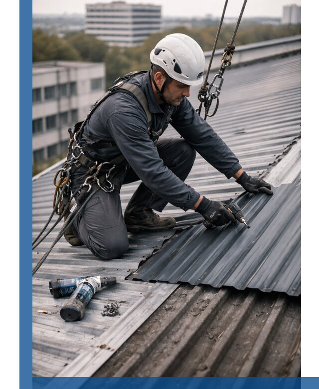 Ремонт профнастила на кровле в Пугачёве, работы под ключ