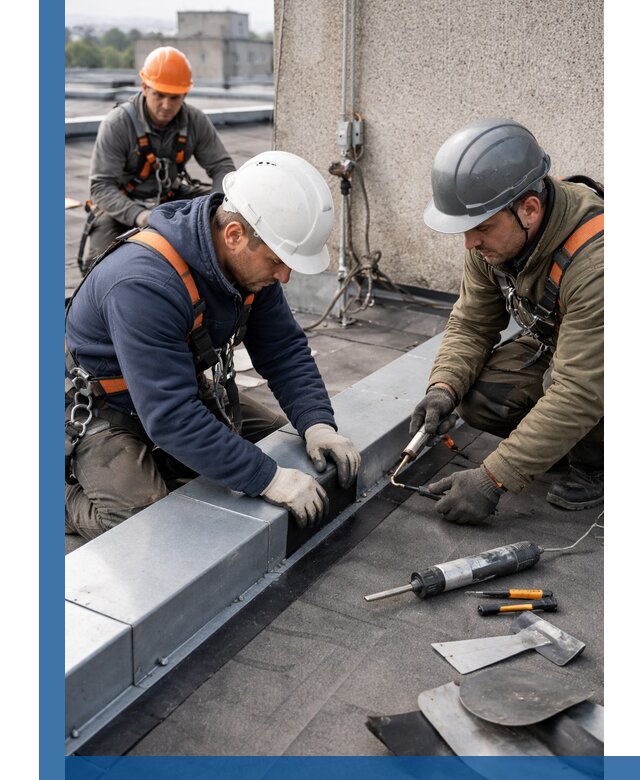 Ремонт кровельных примыканий в Пугачёве профессионально