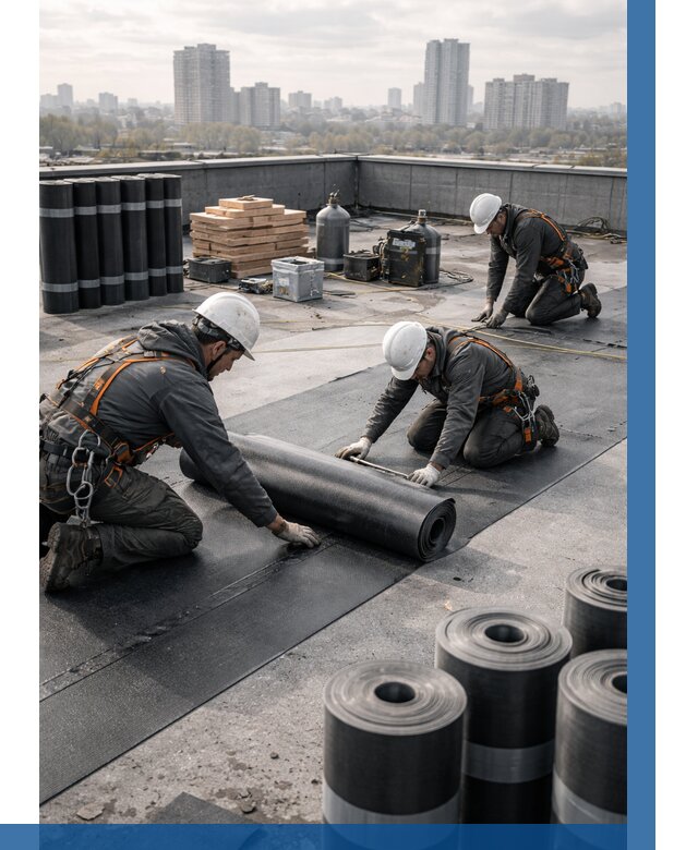 Монтаж мягкой кровли под ключ в Пугачёве от 457 р. | ВЫСОТНИК-Пгч