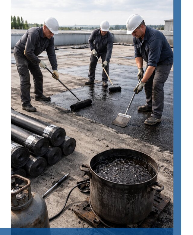 Гидроизоляция кровли мастикой в Пугачёве от 610 р. | ВЫСОТНИК-Пгч