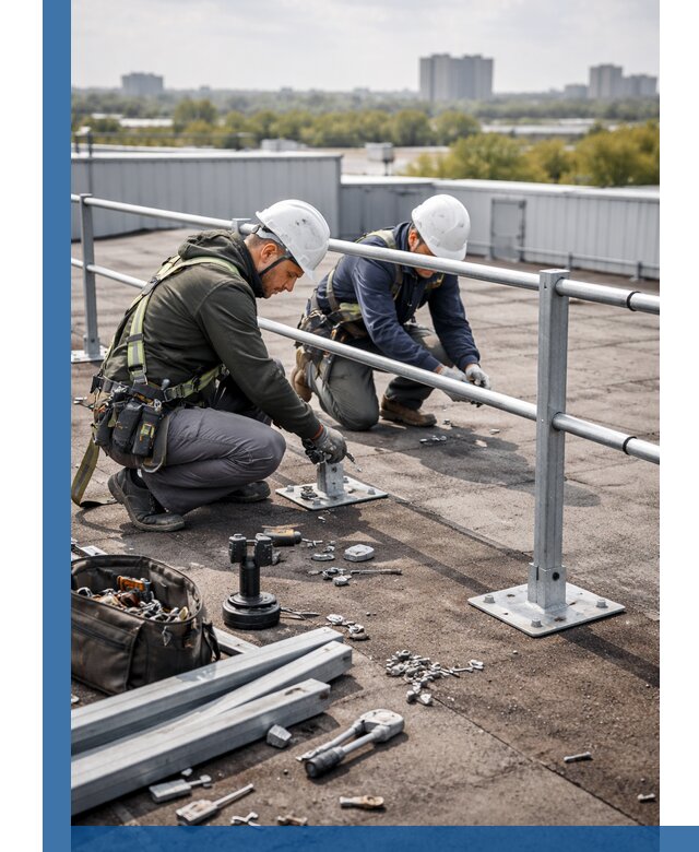 Монтаж кровельного ограждения в Пугачёве под ключ с гарантией