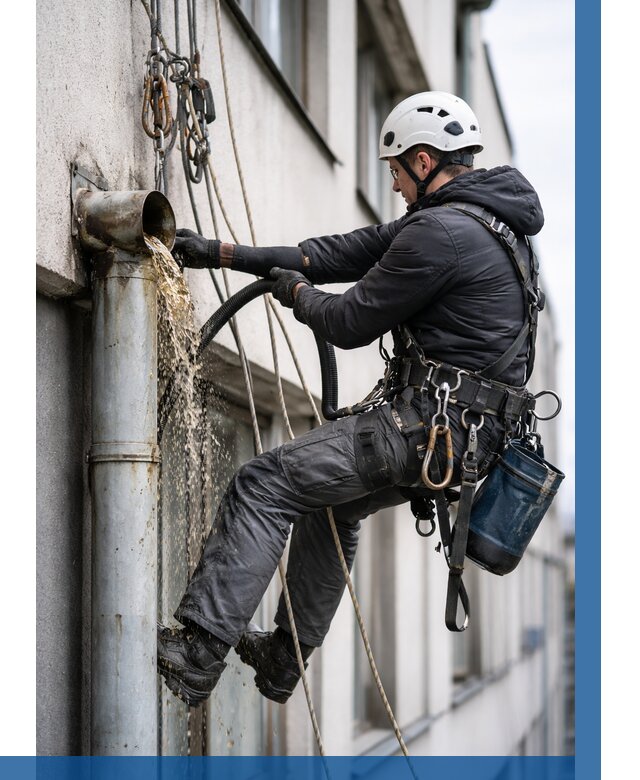 Прочистка водосточных труб в Пугачёве от 3556 р. | ВЫСОТНИК-Пгч