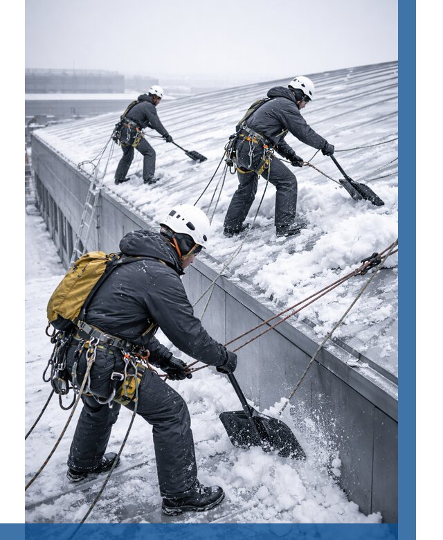 Очистка навесов от снега в Пугачёве от 4572 р. | ВЫСОТНИК-Пгч