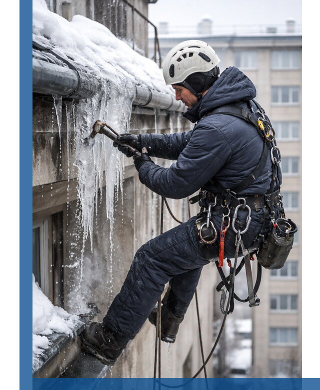 Удаление наледи и чистка водостоков в Пугачёве оперативно и безопасно