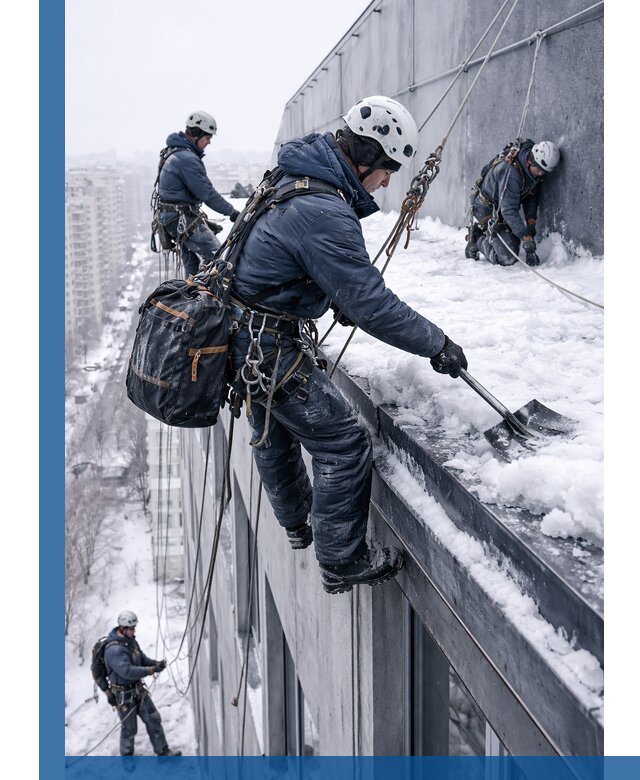 Абонентское обслуживание кровли зимой в Пугачёве регулярный уход