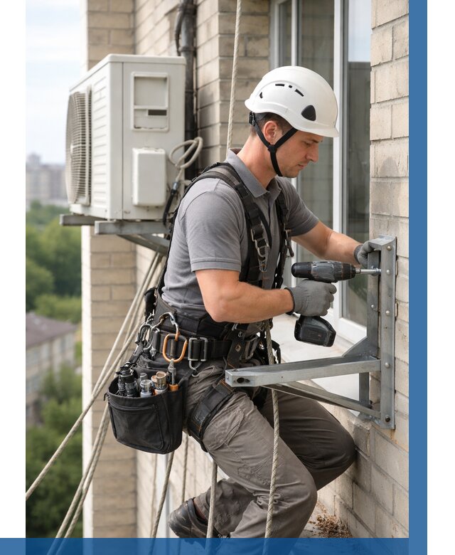 Установка кронштейнов кондиционера в Пугачёве от 3556 р. | ВЫСОТНИК-Пгч