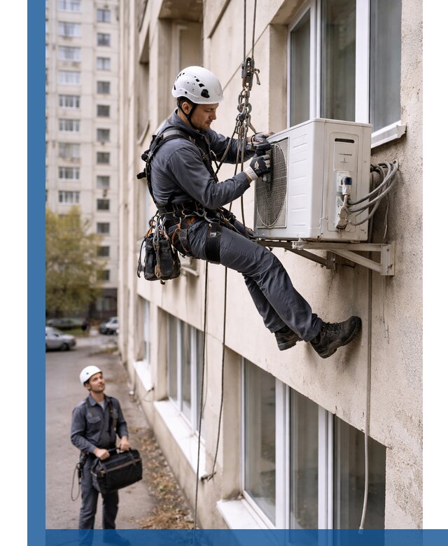 Демонтаж внешнего блока кондиционера в Пугачёве профессионально