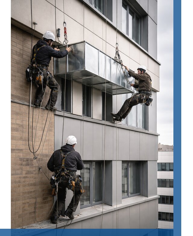 Монтаж воздуховодов на фасаде в Пугачёве от 1524 р. | ВЫСОТНИК-Пгч