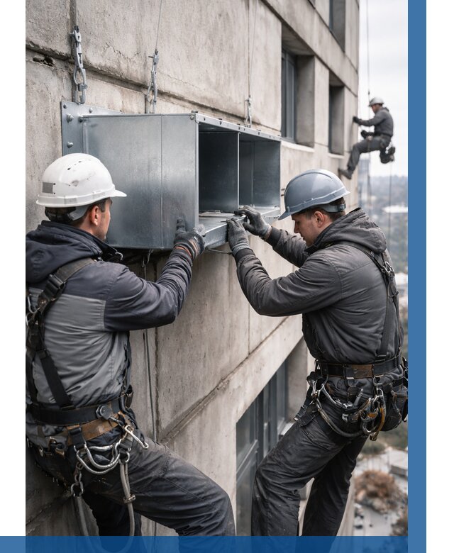 Монтаж вентиляционных коробов в Пугачёве от 3048 р. | ВЫСОТНИК-Пгч