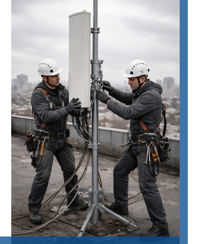 Монтаж антенн связи на крыше в Пугачёве от 8636 р. | ВЫСОТНИК-Пгч