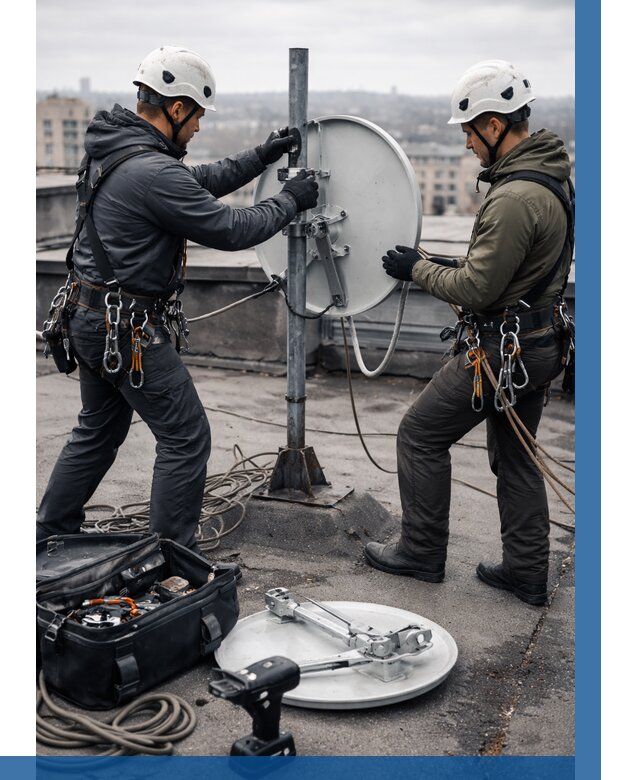 Демонтаж антенн на крыше в Пугачёве от 4572 р. | ВЫСОТНИК-Пгч