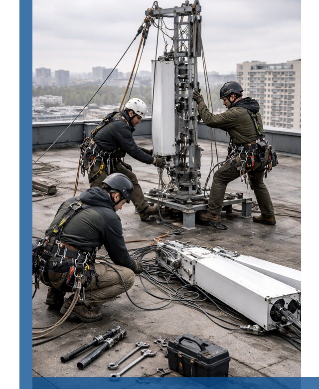 Демонтаж антенн на крыше зданий в Пугачёве с гарантией