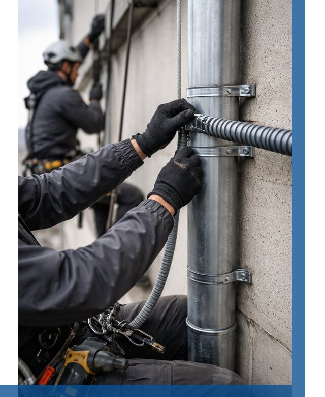 Монтаж гофры для кабеля в Пугачёве от 305 р. | ВЫСОТНИК-Пгч