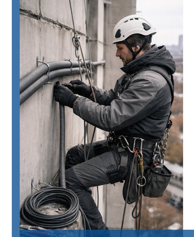 Профессиональный монтаж гофры для кабеля в Пугачёве с гарантией