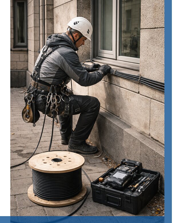 Прокладка оптоволоконного кабеля в Пугачёве от 813 р. | ВЫСОТНИК-Пгч