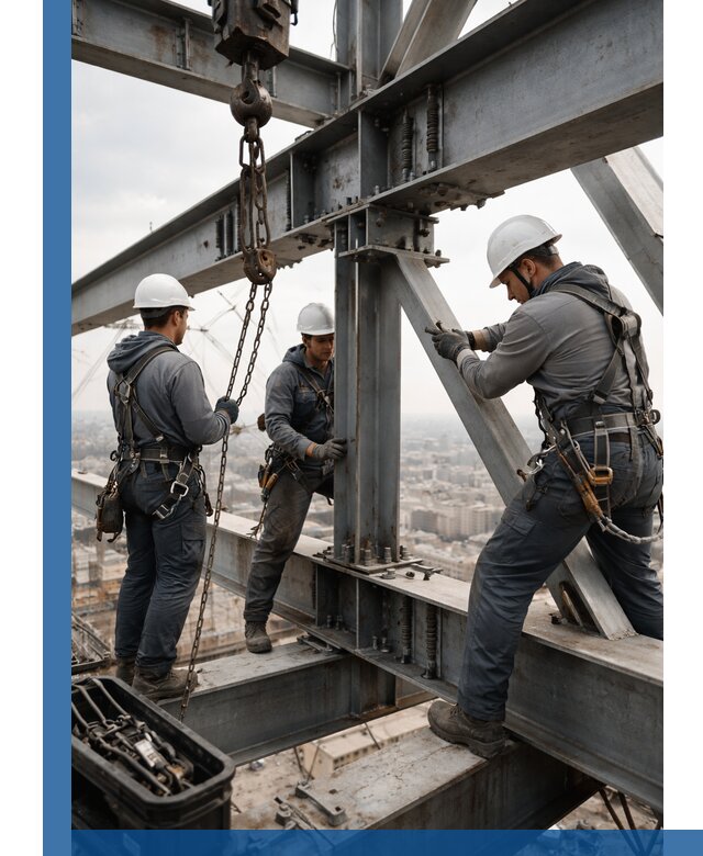 Профессиональный монтаж металлоконструкций на высоте в Пугачёве