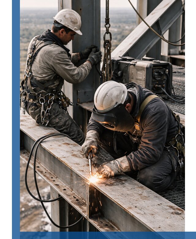 Высотные сварочные работы в Пугачёве для промышленных объектов