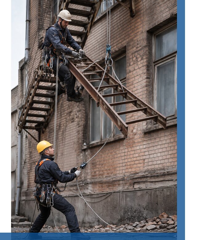 Демонтаж пожарной лестницы в Пугачёве от 12192 р. | ВЫСОТНИК-Пгч