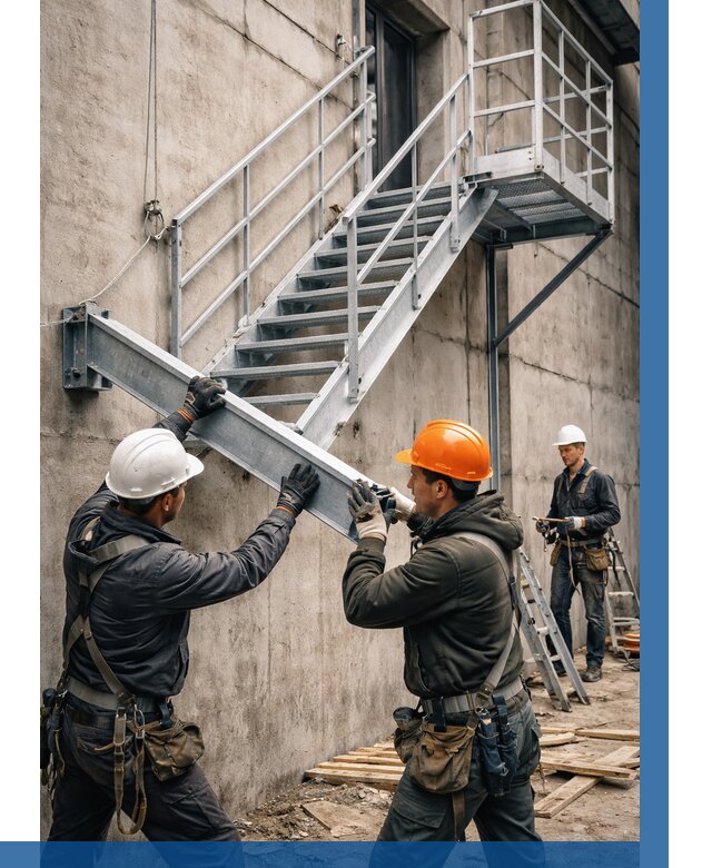 Монтаж металлических лестниц в Пугачёве от 15240 р. | ВЫСОТНИК-Пгч